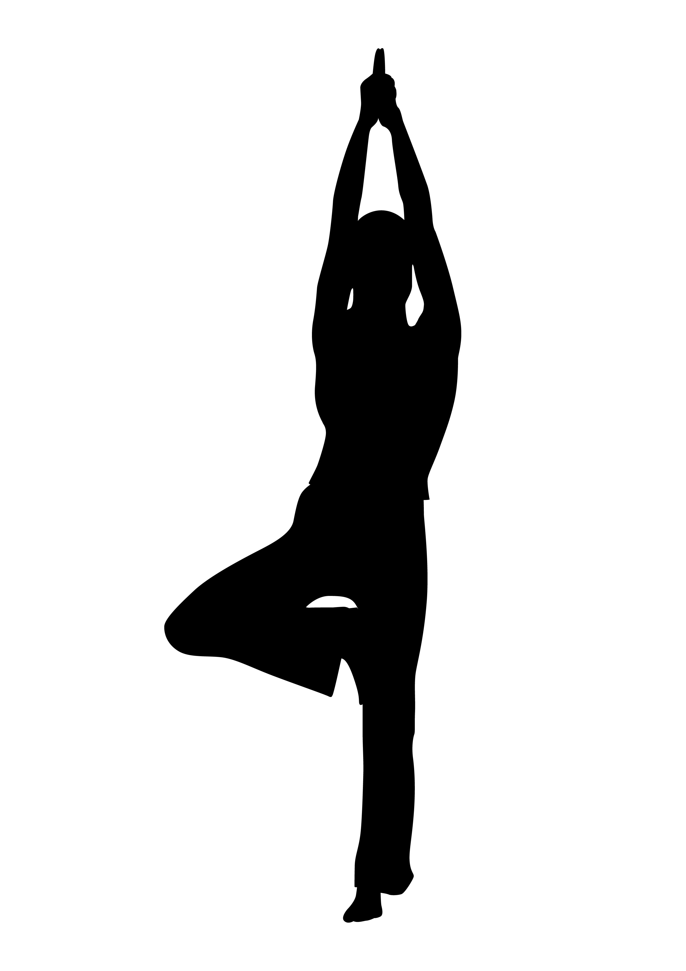free yoga clipart silhouette - photo #13